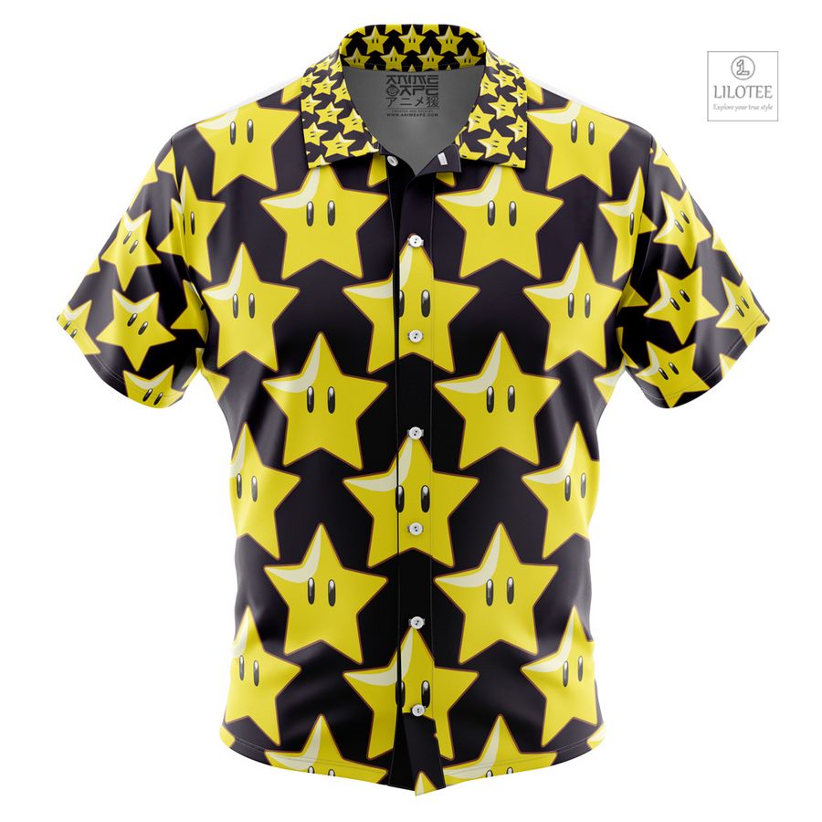 Super Star Super Mario Short Sleeve Hawaiian Shirt 8