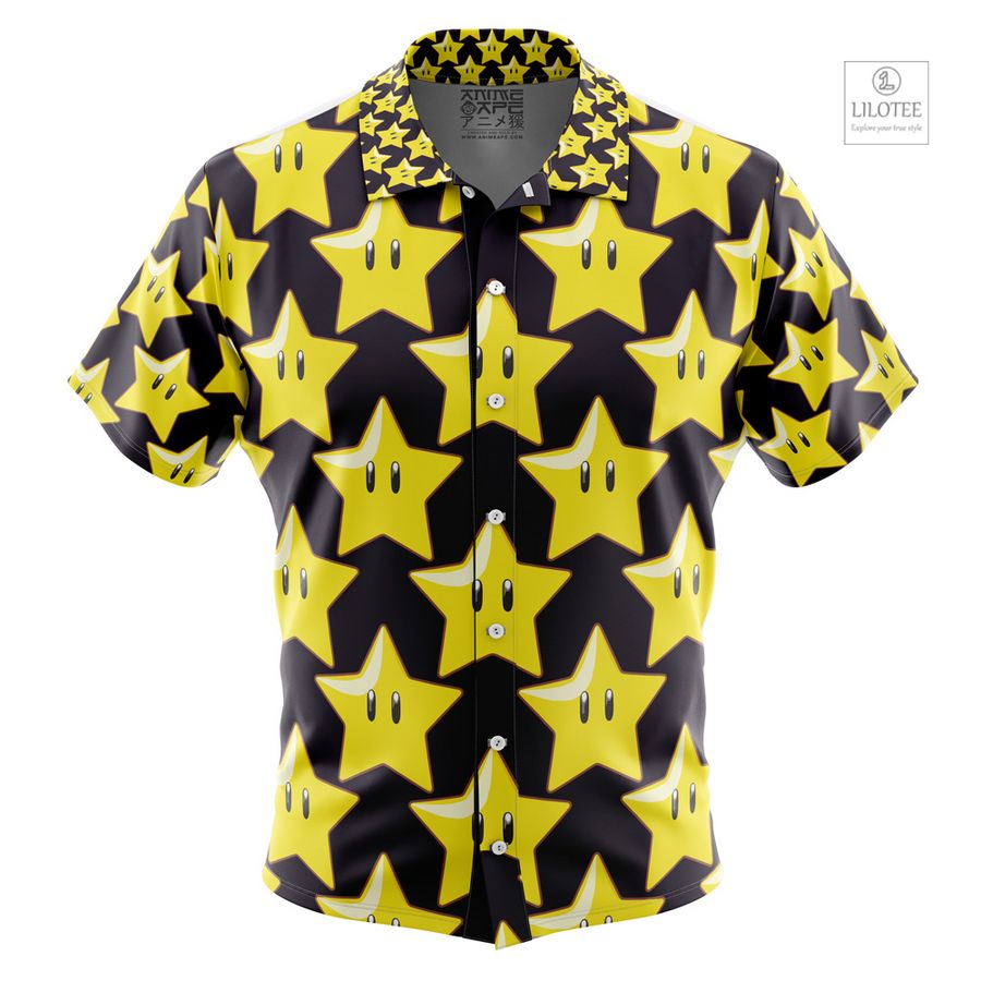 Alternative view of Super Star Super Mario Short Sleeve Hawaiian Shirt