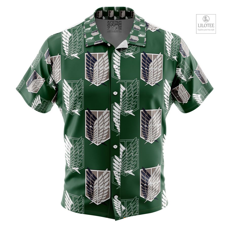 Survey Corps Attack on Titan Short Sleeve Hawaiian Shirt 10
