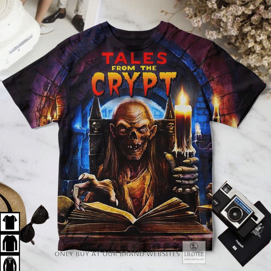 Tales from the Crypt Crypt Keeper Candle light T-Shirt 2