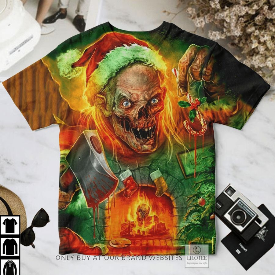 Tales from the Crypt Crypt Keeper Christmas night T-Shirt 2