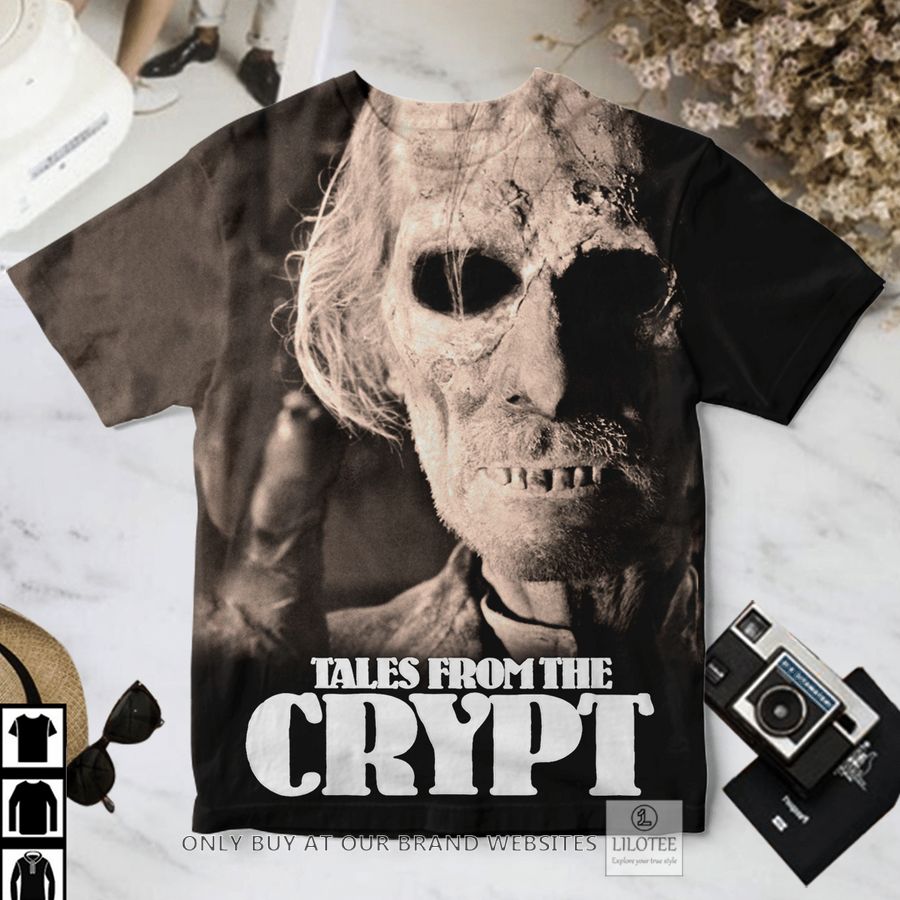 Tales from the Crypt Skull face T-Shirt 3