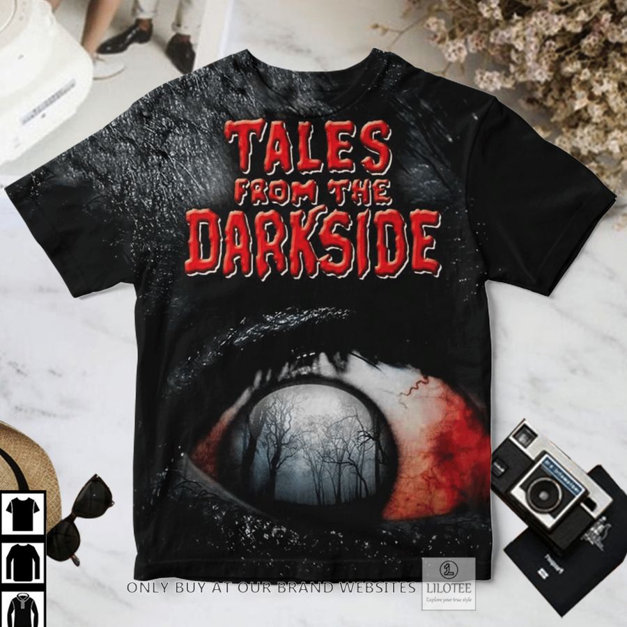 Tales from the Darkside blooding eyes forest T-Shirt 3