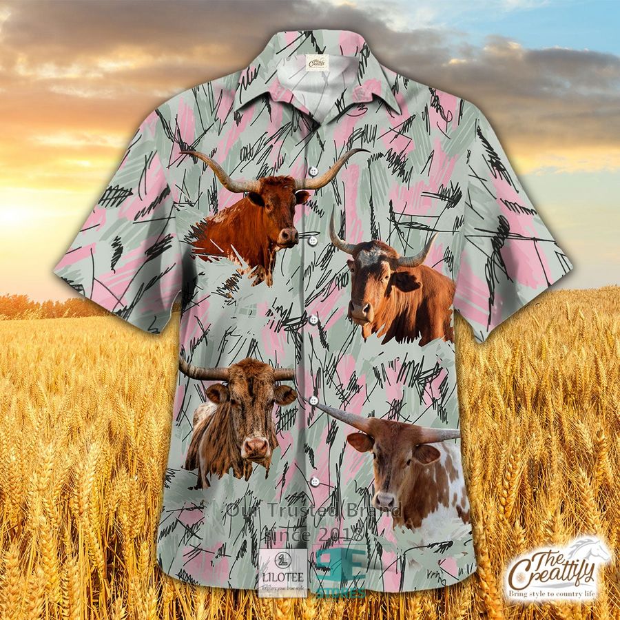 Texas Longhorn in Hopper's Hawaiian Shirt 14