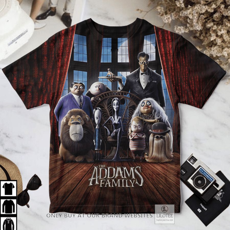 The Addams Family Characters poster T-Shirt 3