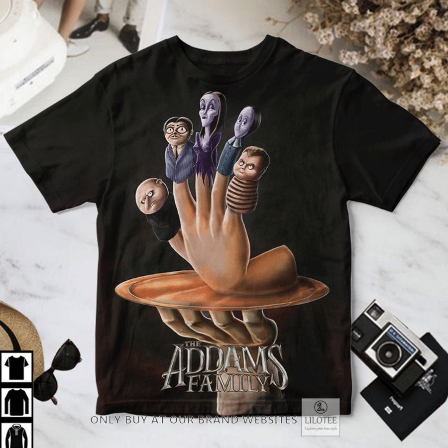 The Addams Family poster finger T-Shirt 2