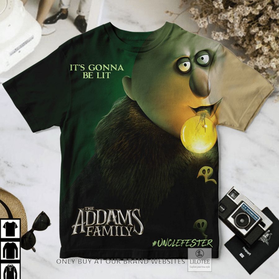 The Addams Family Unclefester It's Gonna Be Lit T-Shirt 3