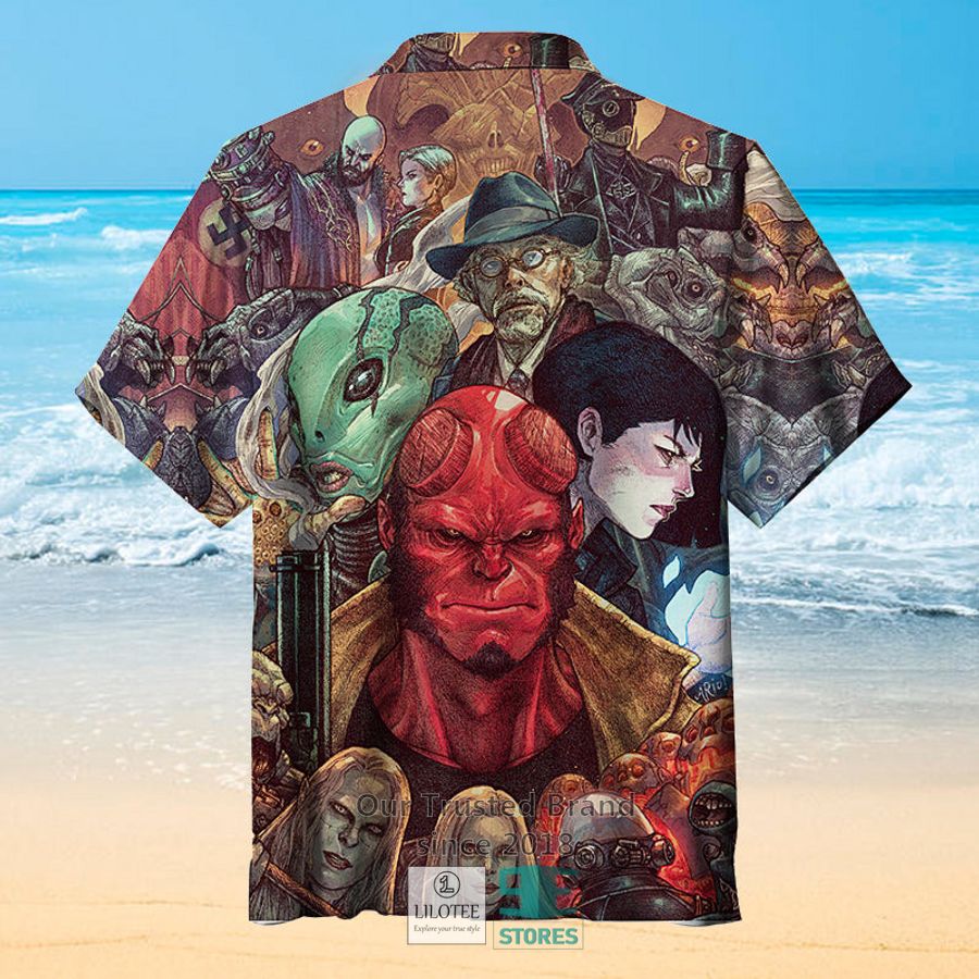 Alternative view of The Hellboy Casual Hawaiian Shirt