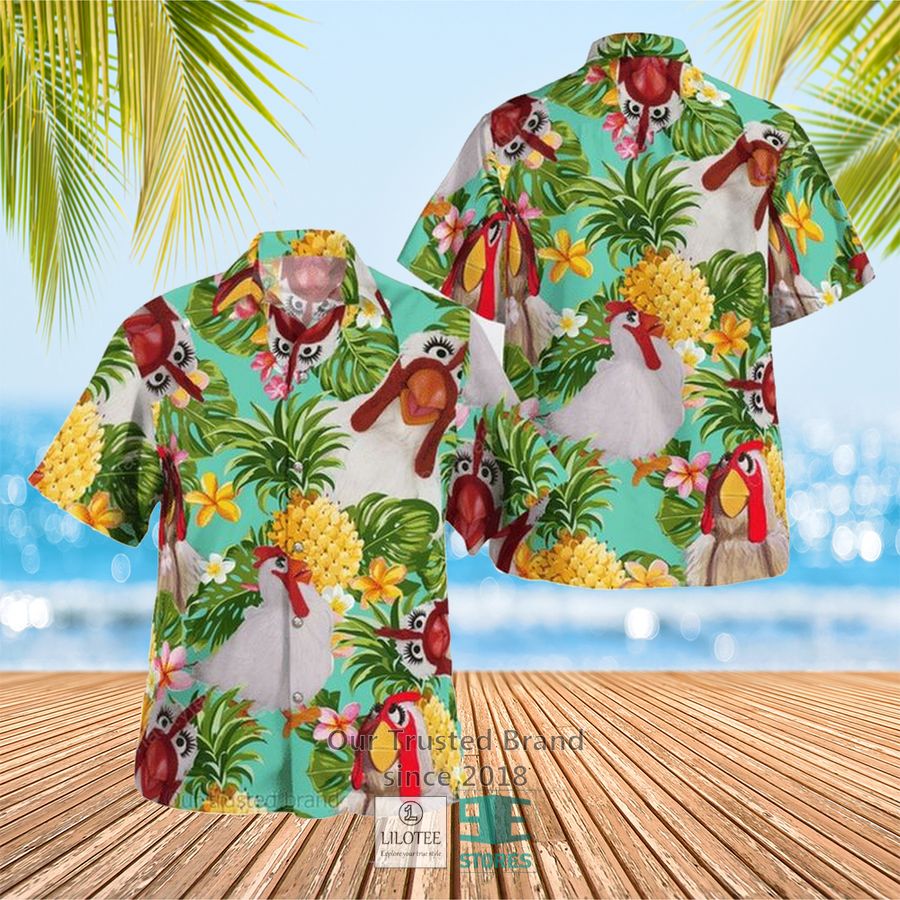 The Muppet Show Chickens Pineapple Hawaiian Shirt 2
