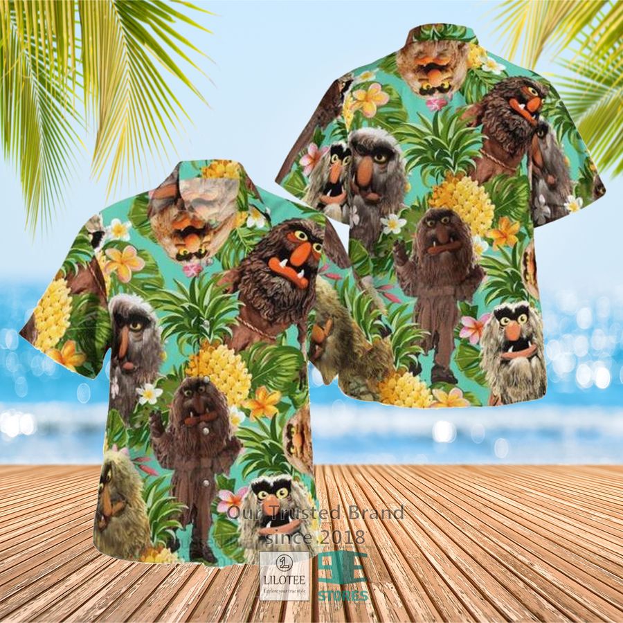 The Muppet Show Sweetums Pineapple Hawaiian Shirt 3
