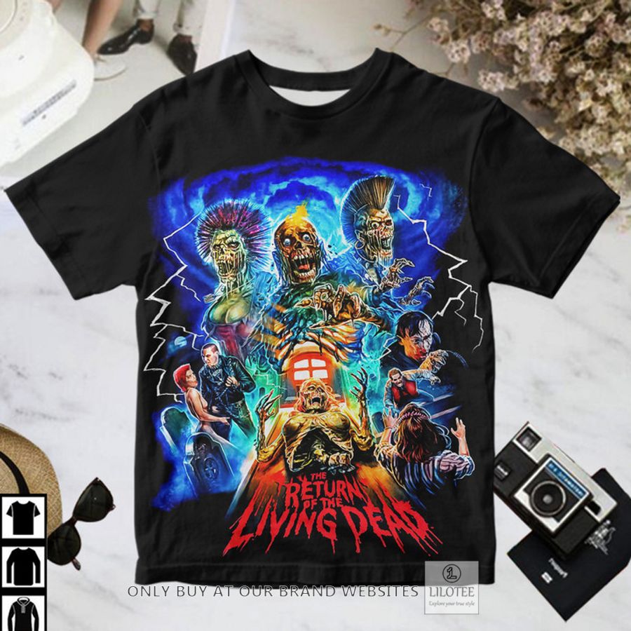The Return of the Living Dead 1985 Zombie poster T-Shirt 3