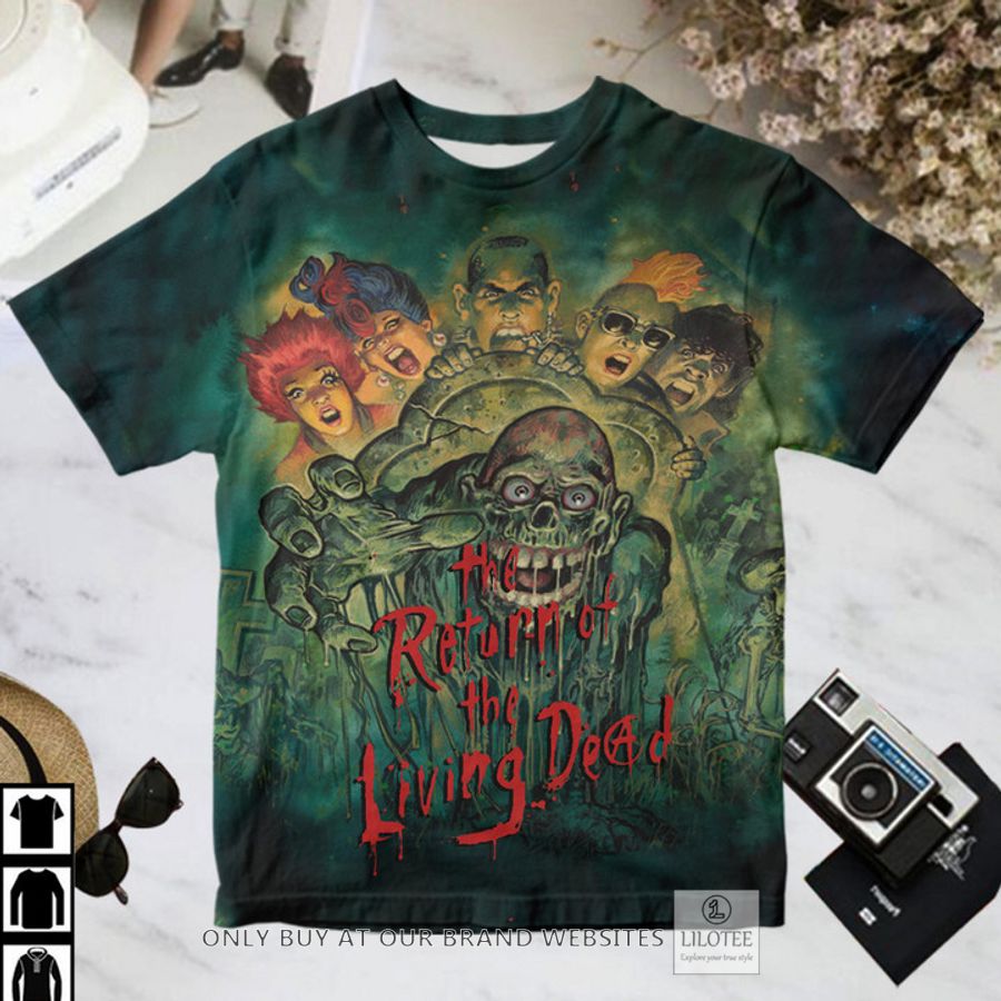 The Return of the Living Dead Movie Characters green T-Shirt 2
