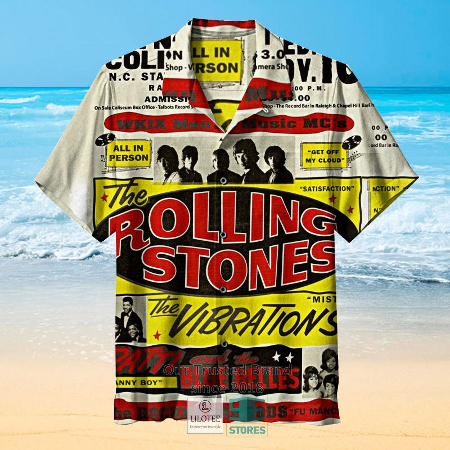 The Rolling Stones - Reynolds Coliseum Casual Hawaiian Shirt 4