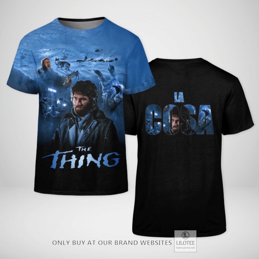 The Thing La Cosa R.J. MacReady black blue T-Shirt 6