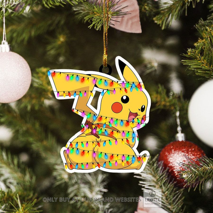 Thicc Pikachu Christmas Ornament 5
