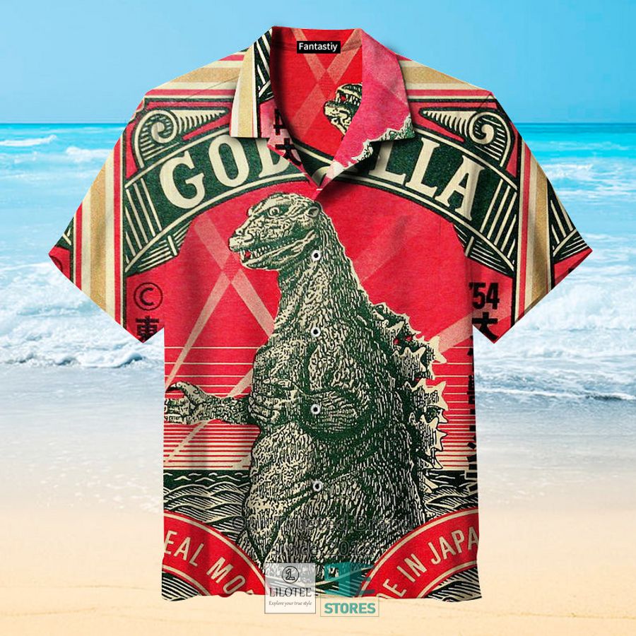 Toho Godzilla Hawaiian shirt 4
