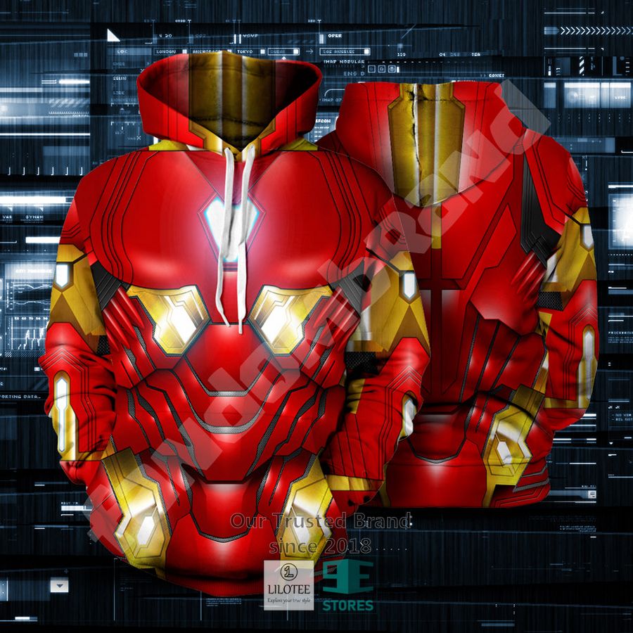 Tony Stark Iron Man 3D Hoodie 6