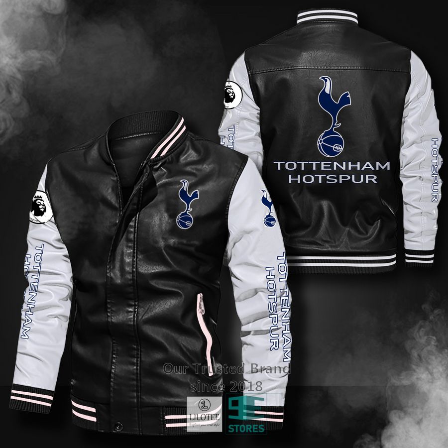 Tottenham Hotspur F.C Bomber Leather Jacket 12