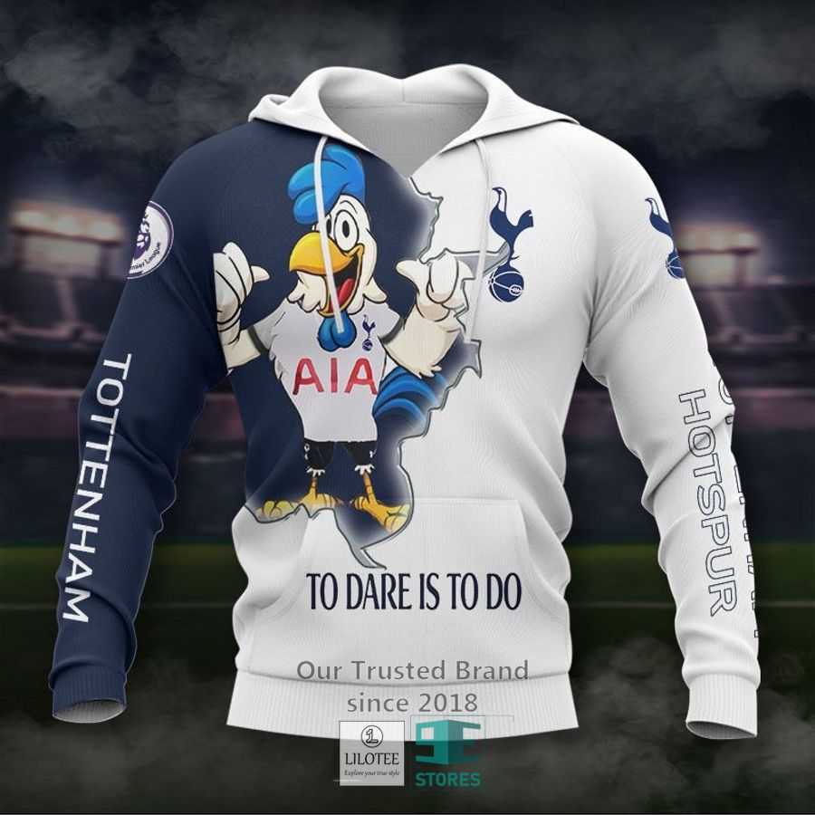 Tottenham Hotspur F.C To dare is to do white blue Hoodie, Bomber Jacket 21