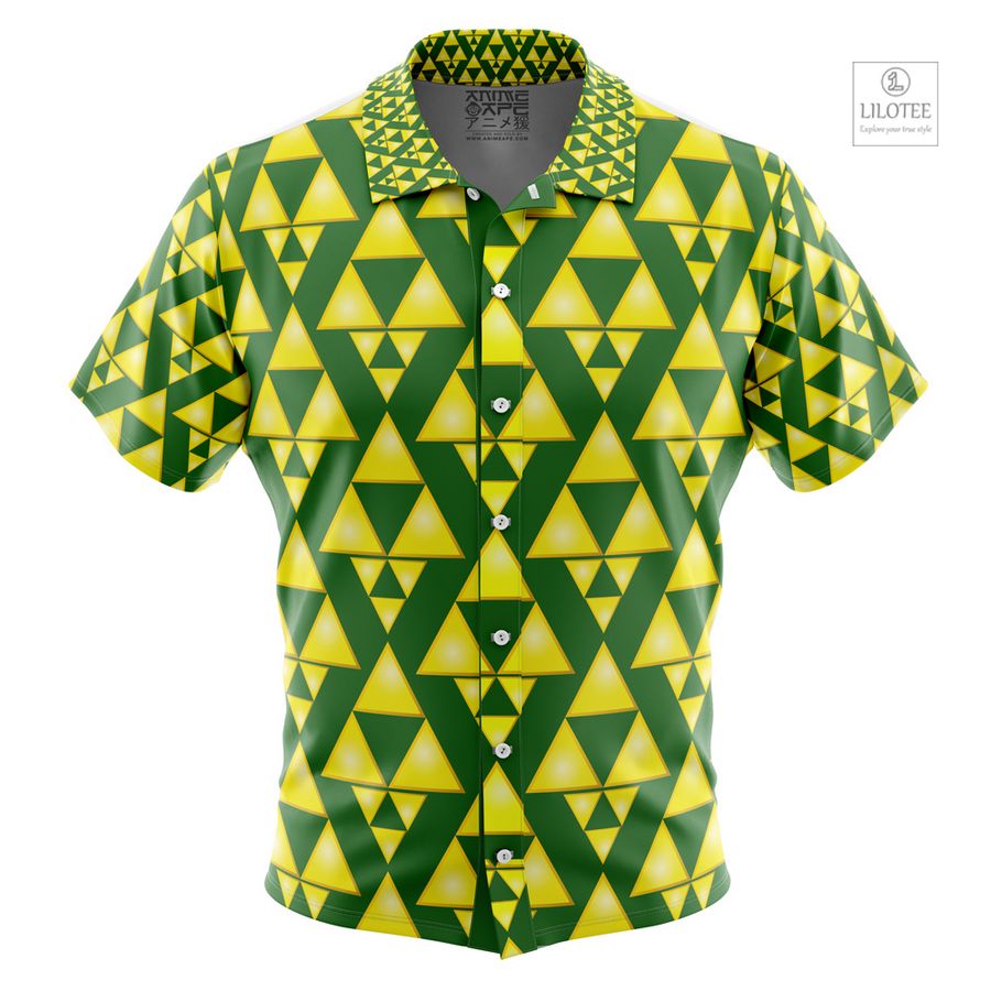 Tri Force The Legend of Zelda Short Sleeve Hawaiian Shirt 10