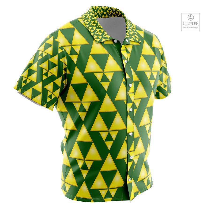 Tri Force The Legend of Zelda Short Sleeve Hawaiian Shirt 14