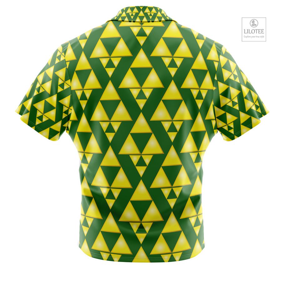 Tri Force The Legend of Zelda Short Sleeve Hawaiian Shirt 4