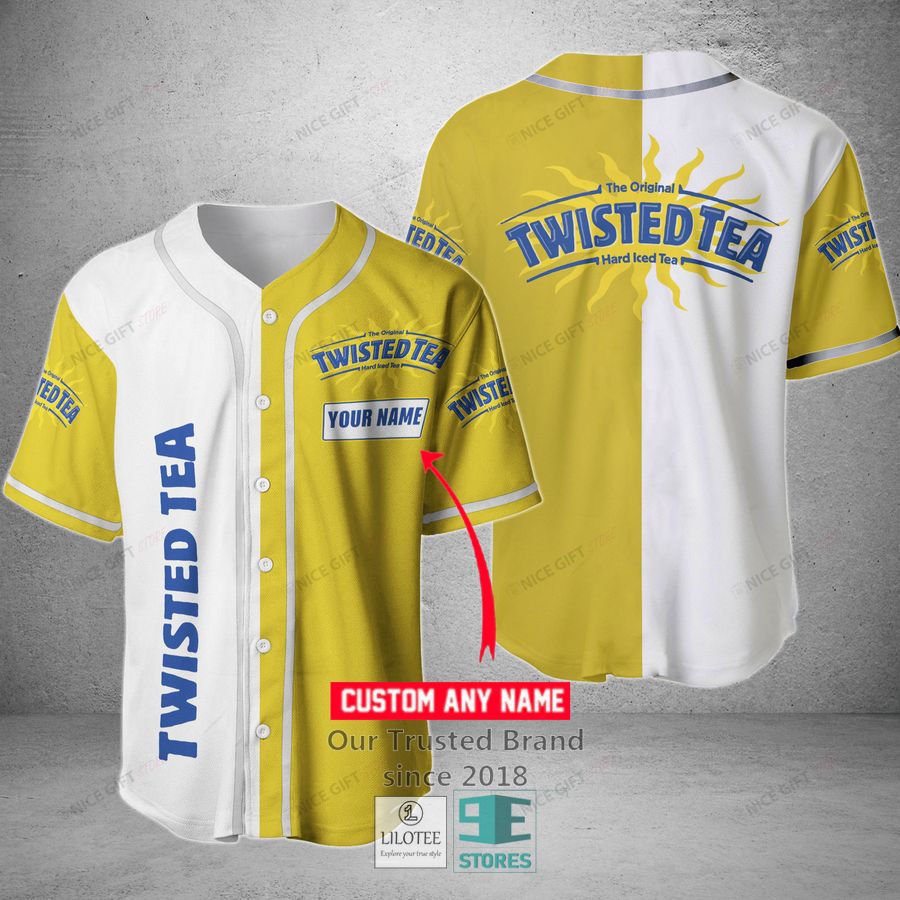 Twisted Tea Your Name Baseball Jersey 3