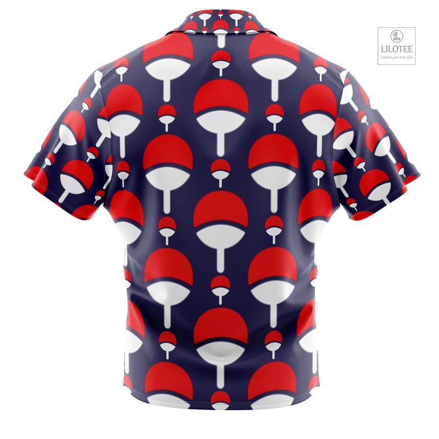Uchiha Clan Crest Naruto Shippuden Short Sleeve Hawaiian Shirt 7