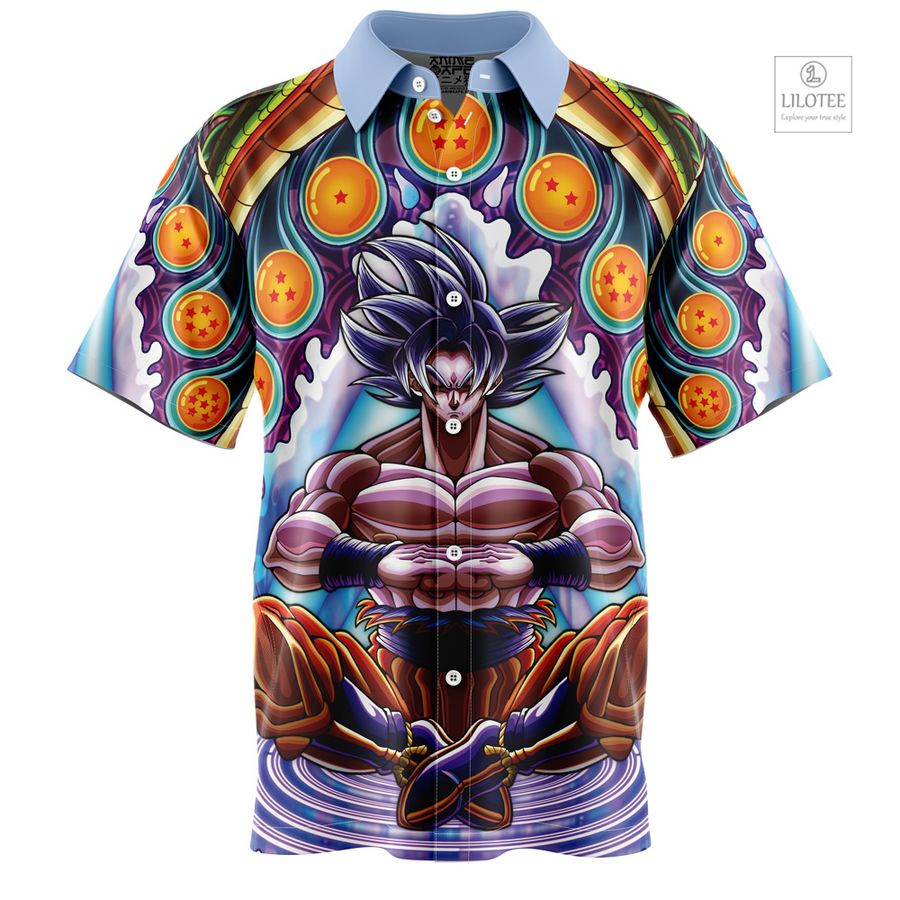 Ultra Instinct Goku Dragon Ball Super Short Sleeve Hawaiian Shirt 6