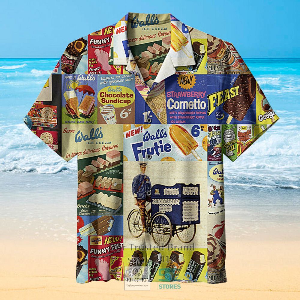 Vintage Ice Cream Hawaiian Shirt 1