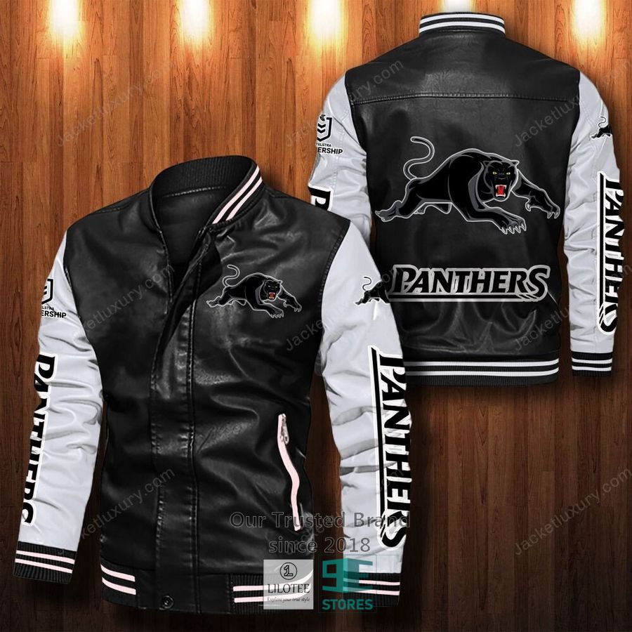 Penrith Panthers Bomber Leather Jacket 12
