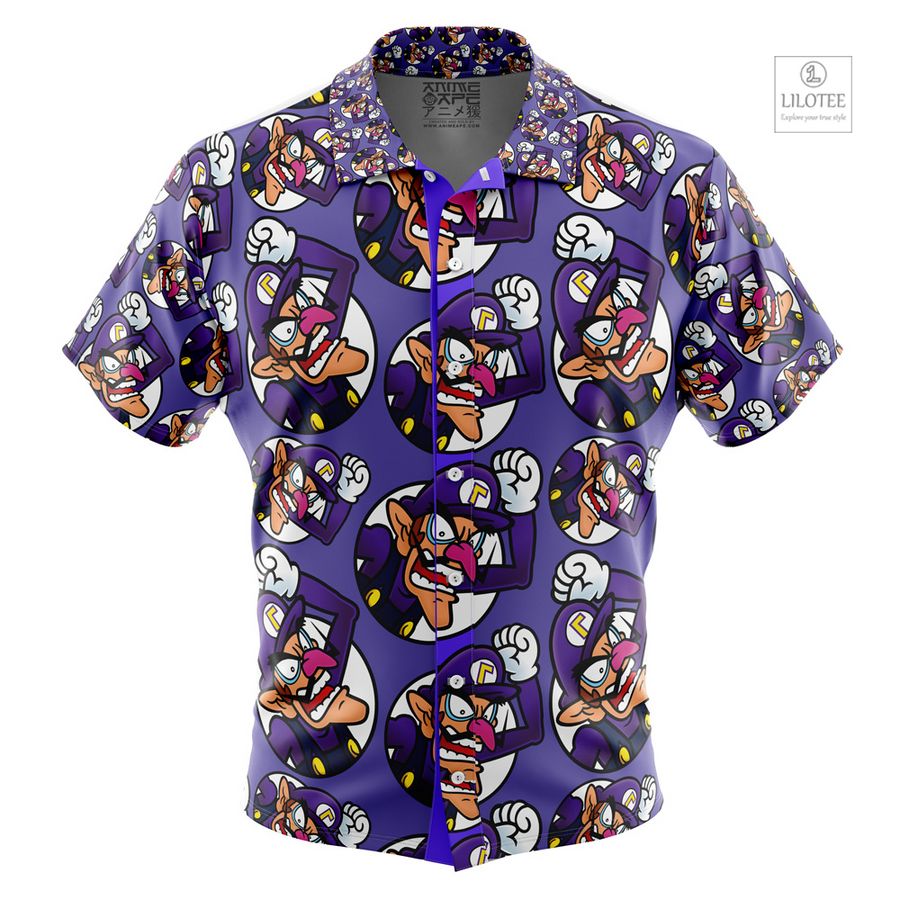 Waluigi Super Mario Short Sleeve Hawaiian Shirt 5