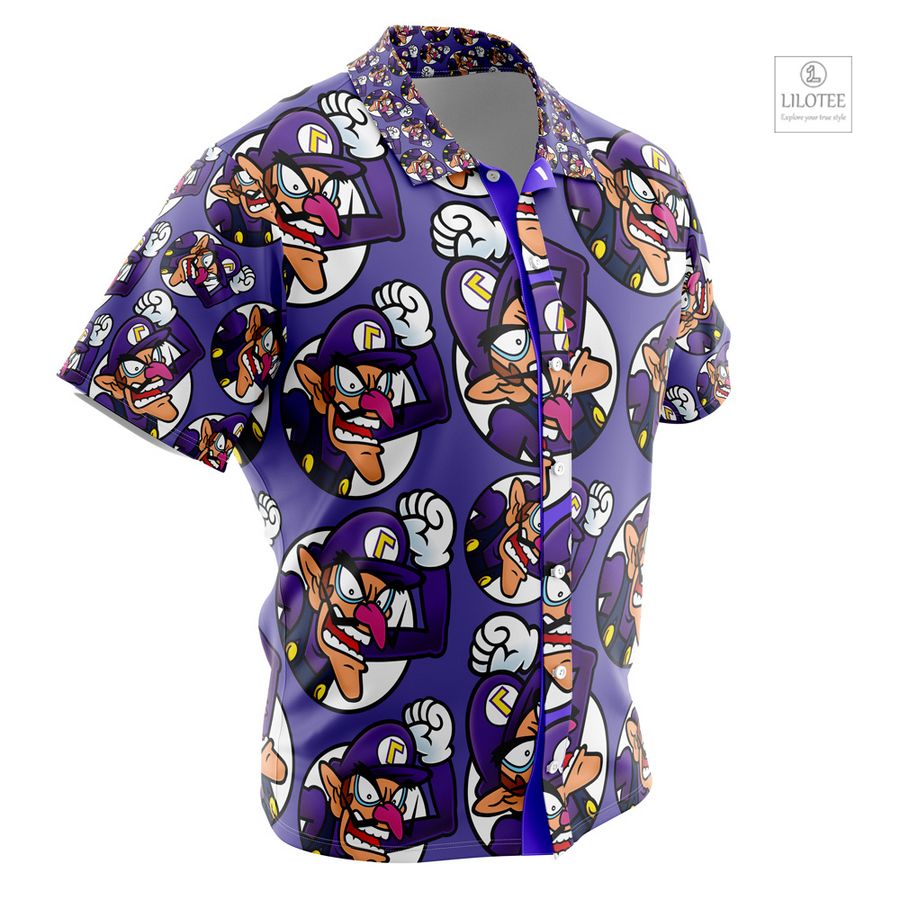 Waluigi Super Mario Short Sleeve Hawaiian Shirt 6