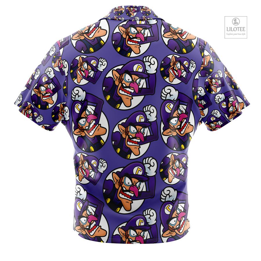 Waluigi Super Mario Short Sleeve Hawaiian Shirt 4