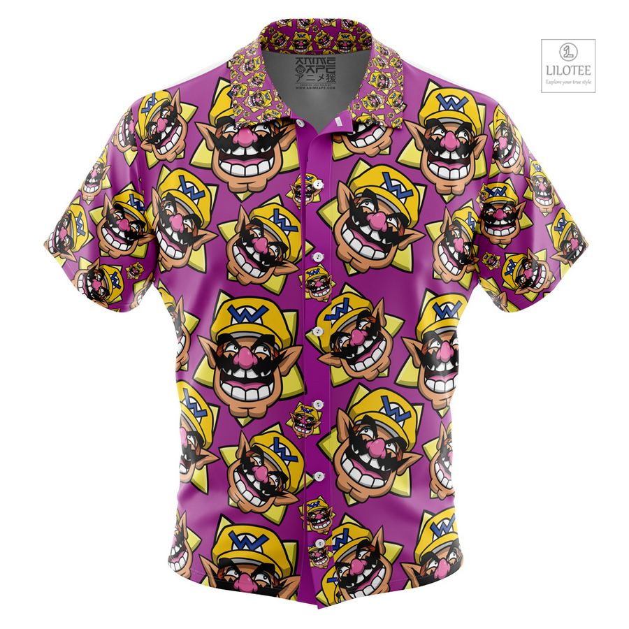 Wario Super Mario Short Sleeve Hawaiian Shirt 5