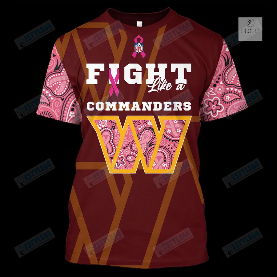 Washington Football Team Breast Cancer Awareness 3D Hoodie, Shirt 19