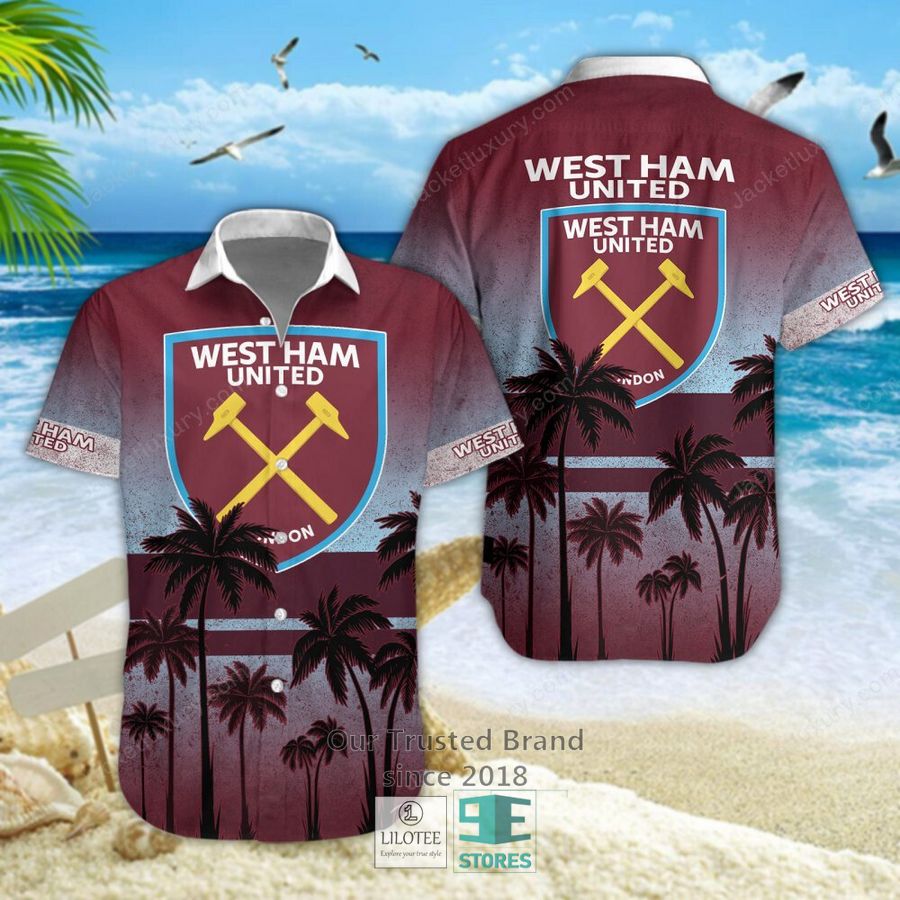 West Ham United F.C Coconut Hawaiian Shirt, Short 20
