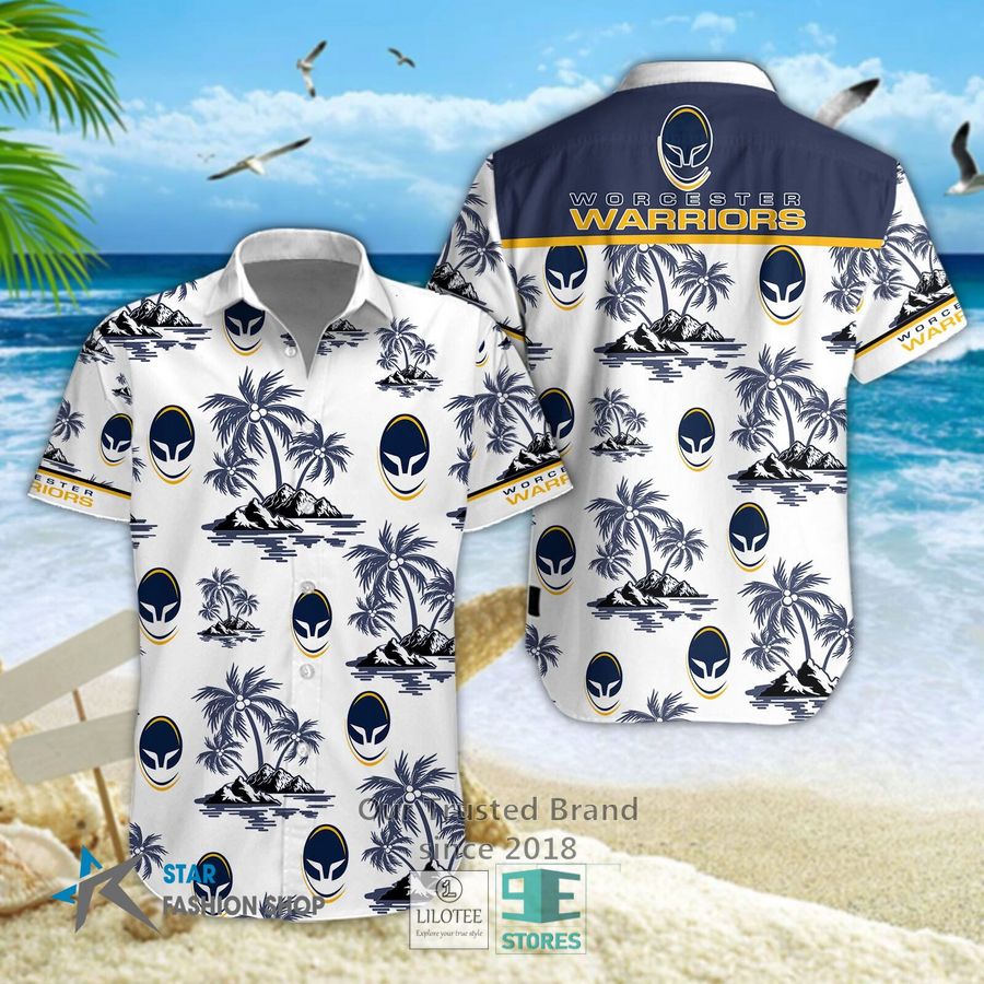 Worcester Warriors Hawaiian Shirt, Short 5