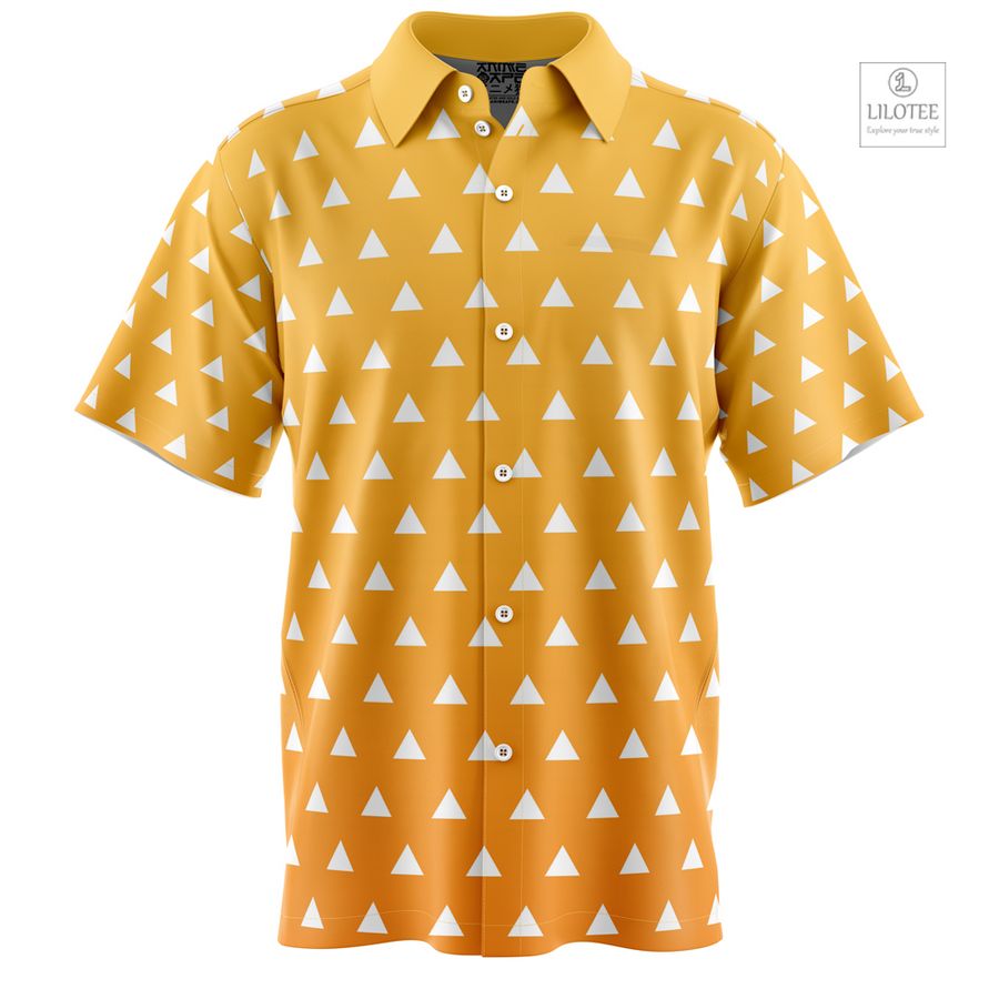Zenitsu Agatsuma Demon Slayer Short Sleeve Hawaiian Shirt 6