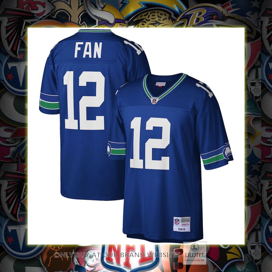 12 Fan Seattle Seahawks Mitchell And Ness Legacy Replica Royal Football Jersey 7