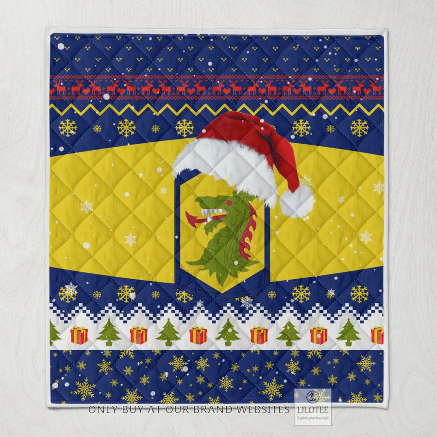 404th Maneuver Enhancement Brigade Of Illinois Army National Guard Christmas Quilt 24