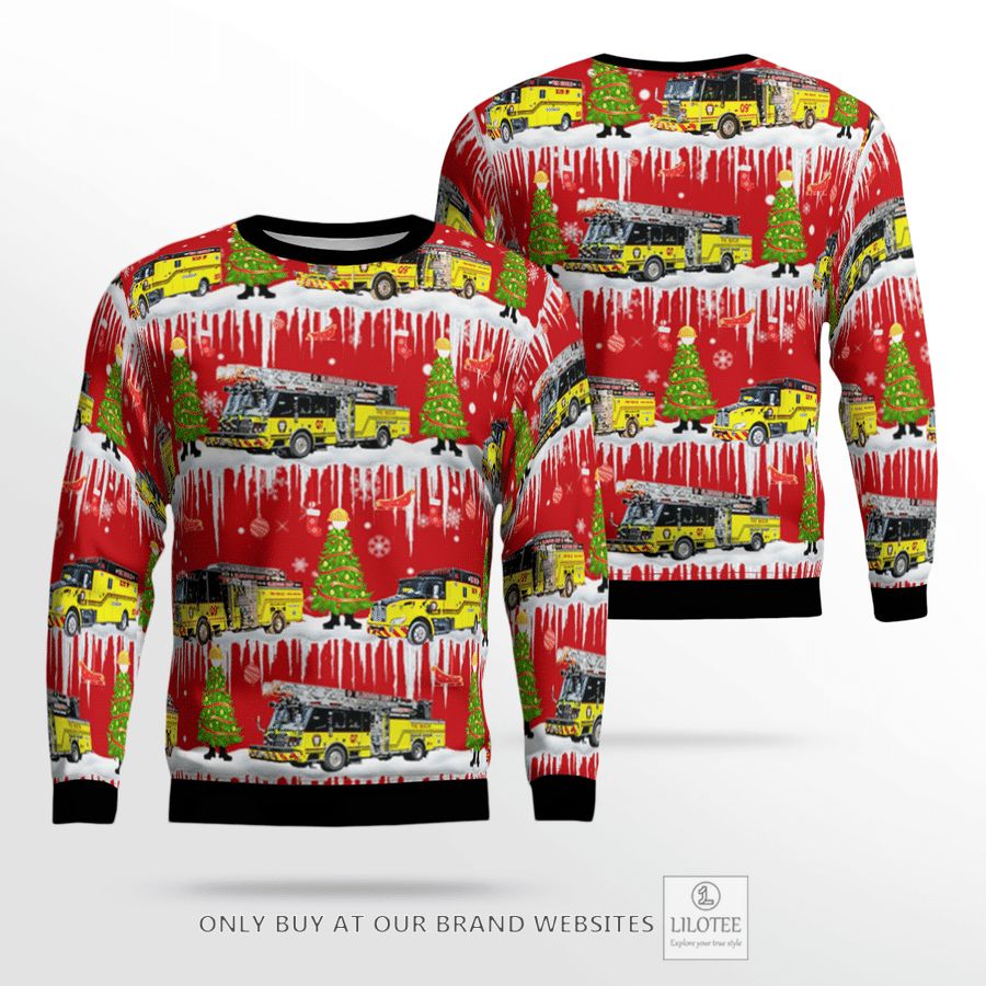 Florida, Hillsborough County Fire Department Christmas 3D Sweater 24