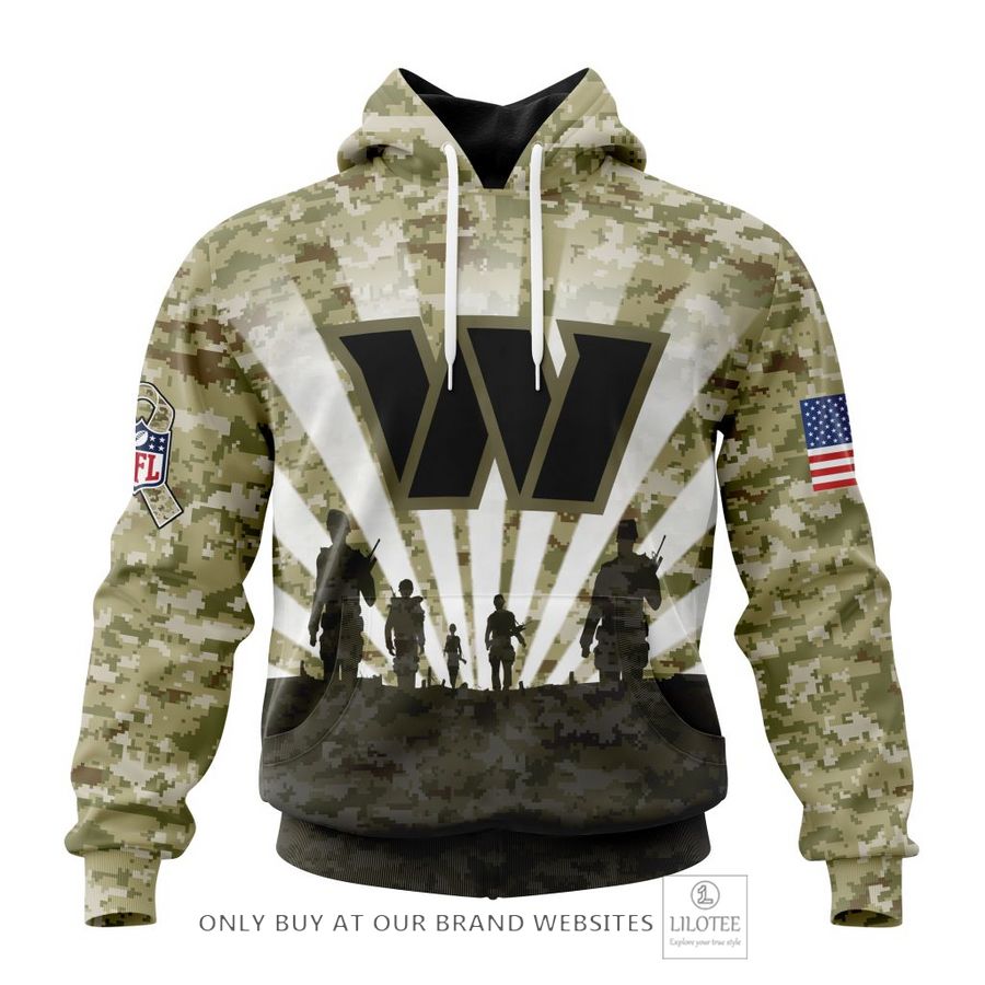 Personalized NFL Washington Commanders Salute To Service Honor Veterans And Their Families 3D Shirt, Hoodie 19
