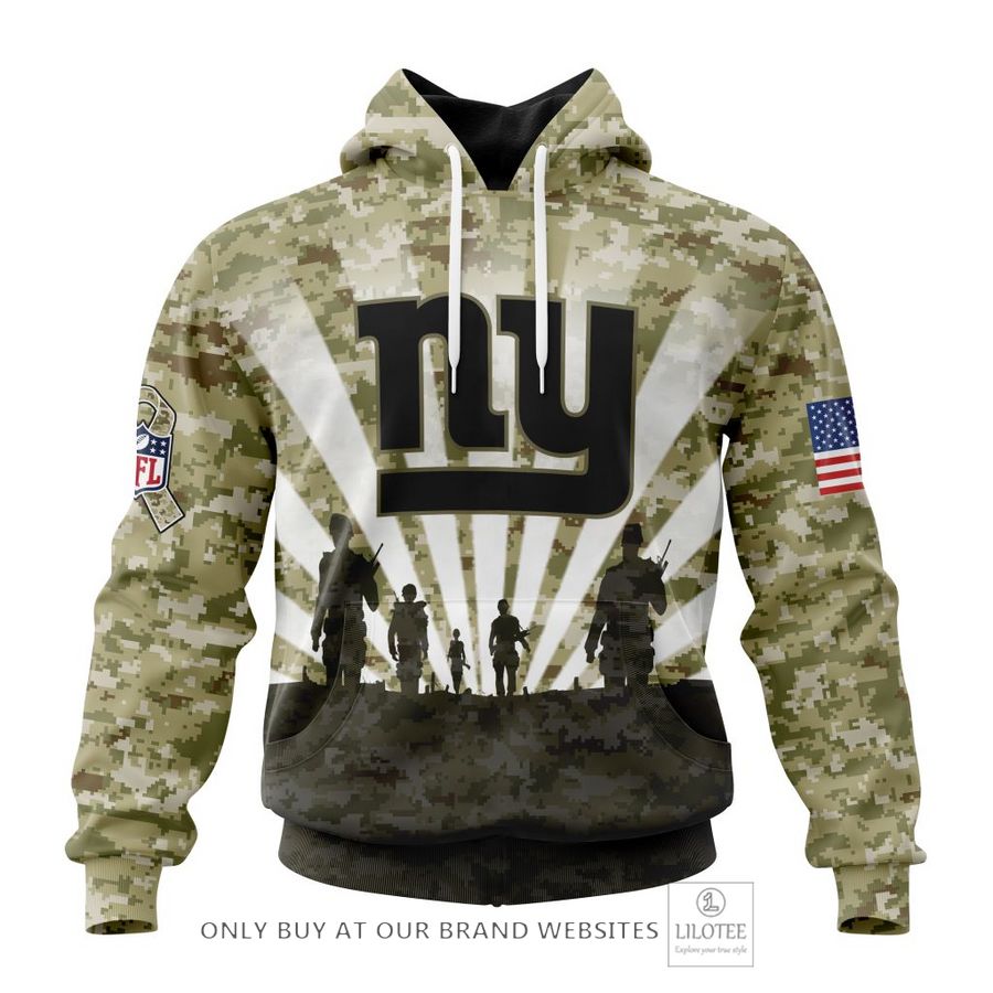 Personalized NFL New York Giants Salute To Service Honor Veterans And Their Families 3D Shirt, Hoodie 19