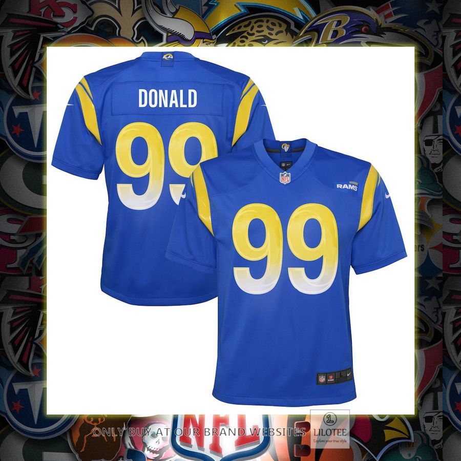 Aaron Donald Los Angeles Rams Nike Youth Game Royal Football Jersey 7