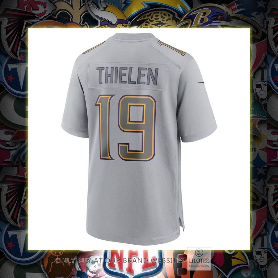 Adam Thielen Minnesota Vikings Nike Atmosphere Fashion Game Gray Football Jersey 3 Adam Thielen Minnesota Vikings Nike Atmosphere Fashion Game Gray Football Jersey - Image 3