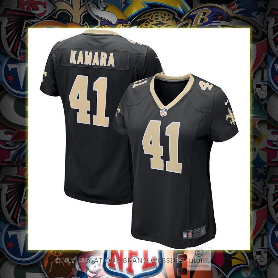 Alvin Kamara New Orleans Saints Nike Women's Game Black Football Jersey 6