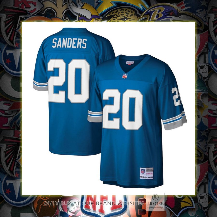Barry Sanders Detroit Lions Mitchell & Ness Legacy Replica Blue Football Jersey 6