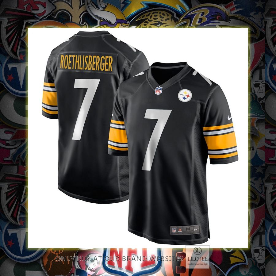 Ben Roethlisberger Pittsburgh Steelers Nike Team Black Football Jersey 6