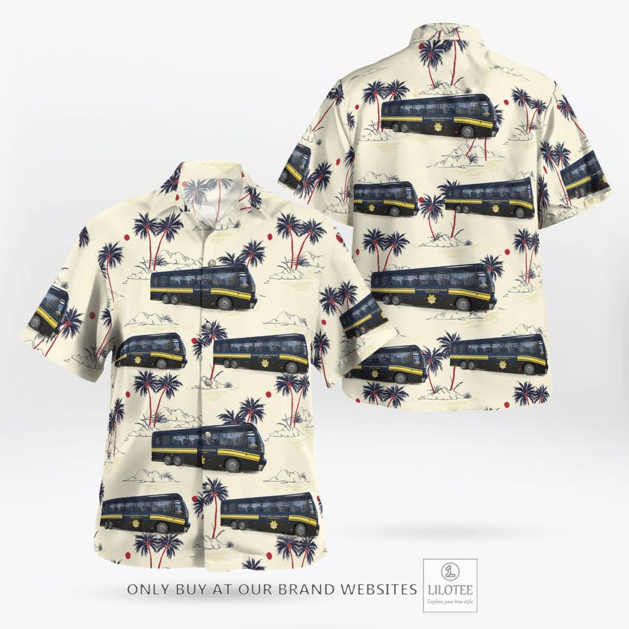 Blaine County Sheriff Prison Transportation Bus Hawaiian Shirt 17
